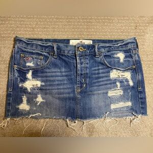 Vintage hollister denim mini skirt